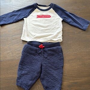 Kids Set - Navy and White